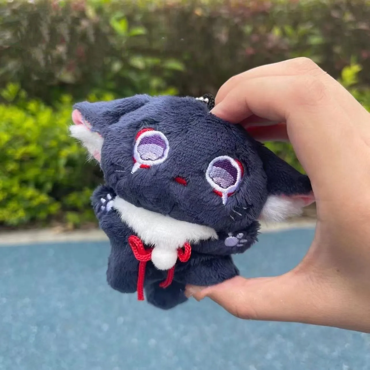 10 см Genshin Impact Scaramouche Cat плюшевые игрушки Cute мягкие набивные из аниме брелок куклы для детей на день рождения Рождественский подарок