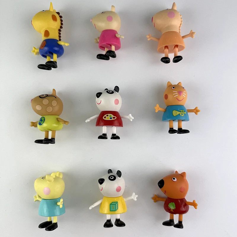 Hasbro 6 см игрушка Свинка Пеппа фигурку панда Пегги Пандора Мэнди Фредди Фокс семейные игрушки аниме детские подарочные игрушки