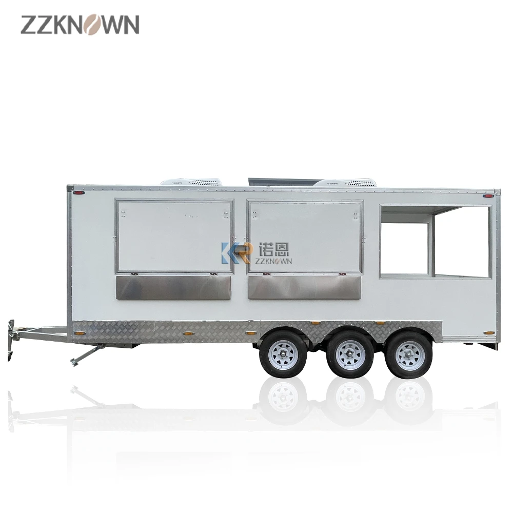 OEM 5,7 м, длина 18 футов, мобильный прицеп для еды, тележка для мороженого, пиццы, прицеп для хот-догов, буксируемый со спинкой, круглая духовка