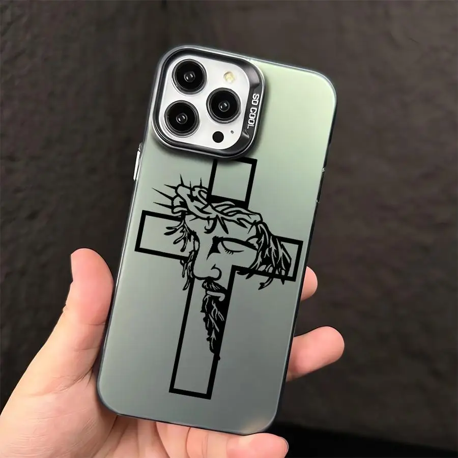 Фото Чехол с крестом Иисуса для iPhone 15 Plus 16Pro 14 Pro MAX 12, 16, 11 16e 13 13 Pro №2