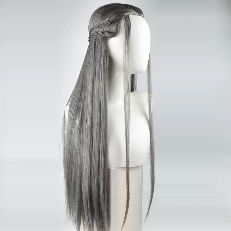 Фото Аниме Косплей Rambut for Pria Panjang Lurus Fit Pendekar Rambut с Kepang Gaya Ретро ТВ-фильм Fotografi пражет Bulang №4