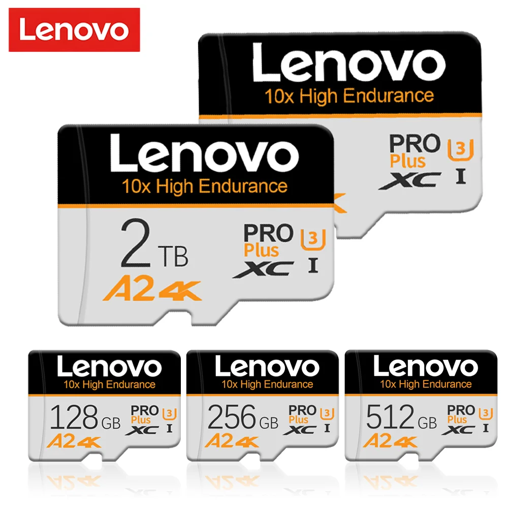 Оригинальная карта Lenovo SD 2TB Micro TF Mini SD, 256 ГБ, 512 ГБ, 128 ГБ, 1 ТБ, флэш-карта TF памяти для телефона/компьютера