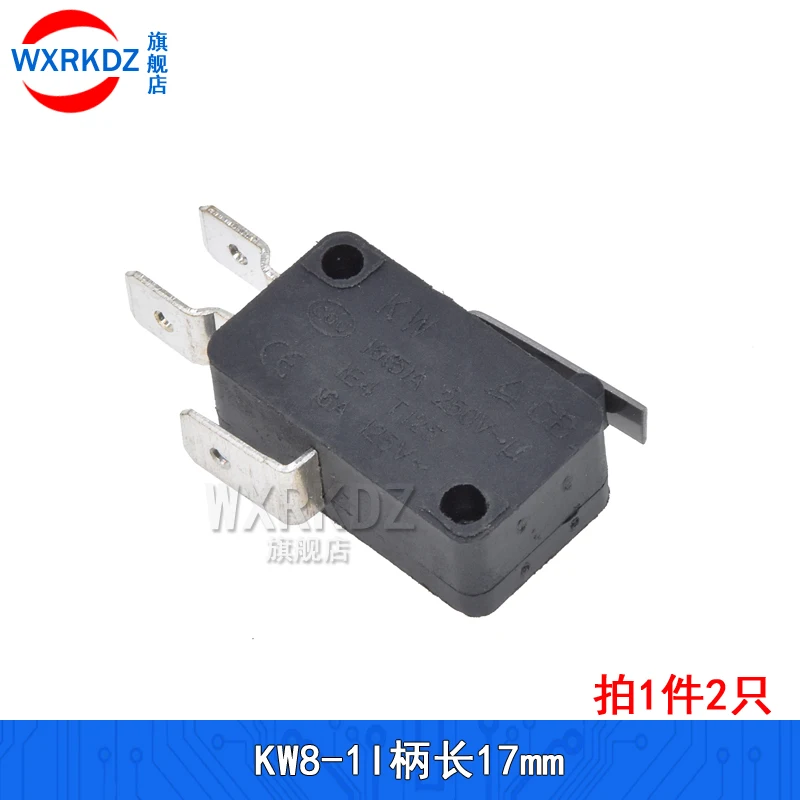 Фото Микропереключатель для микроволновой печи Kw16(5)A250Vac KW3A, дверной микропереключатель для микроволновой печи 125 В/250 в 16 А, нормально открытый переключатель KW8, 2 шт. №3