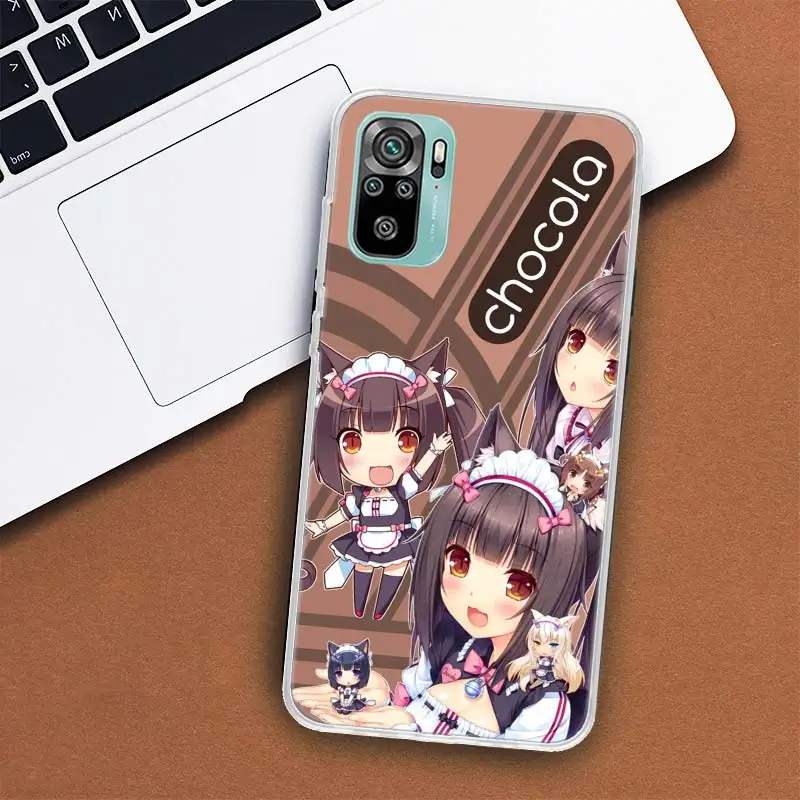 Фото Чехол для телефона Chocola Nekopara для Xiaomi Mi 14 Ultra 15 Pro 13 5G 12T Pro 12X 11 10 12 Lite 11i 11T 10T 9 8 A3 CC9E Cover Soft Fu №4