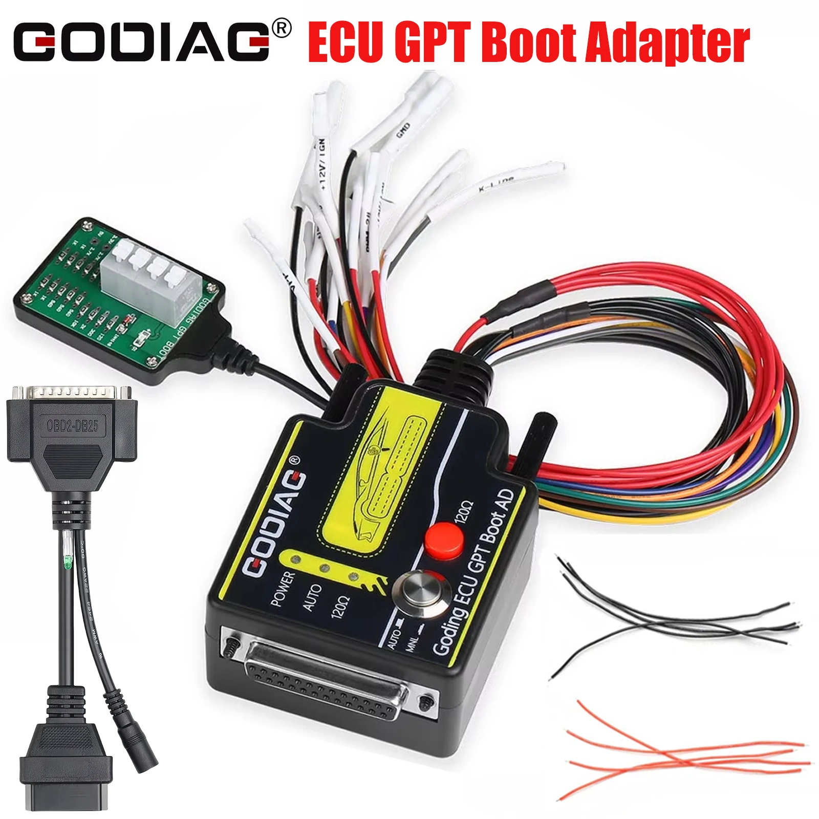 Адаптер загрузки GODIAG ECU GPT Запись данных ECU от Stanowisko OBD2 или Stanowisko GTP без разборки ECU Работает с устройствами J2534