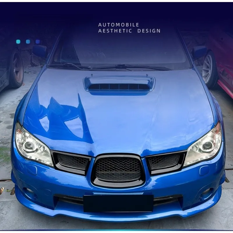 Фото Для Subaru Impreza WRX STI GD GG 2006 2007, сетчатая крышка передней решетки, АБС-пластик, Стайлинг автомобиля, внешняя отделка, автоаксессуары, решетка №4