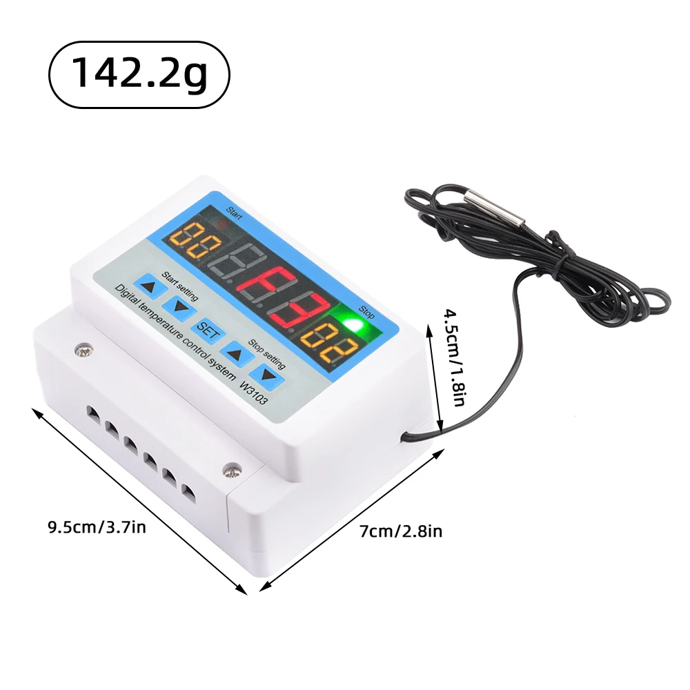 W3103 AC 220 В цифровой термостат 30A регулятор температуры переключатель настенный DC 12 В 24 В термостат датчик температуры (art.: 3920cf2f3e77f) - 3920cf2f3e77f