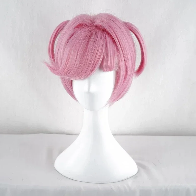 Игра DDLC Doki Literature Club Natsuki Парики Розовые Короткие Для Женщин Лидер продаж Вечерние Волосы Косплей Костюм Парик Кепка MN3