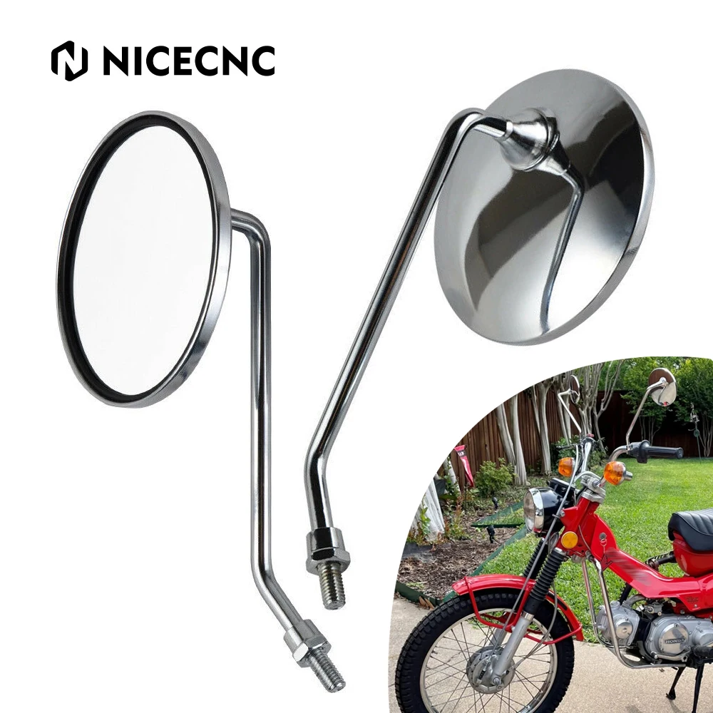 Замените боковые зеркала 88120-028-600 для Honda Z50A Z50R CT90 Trail CL70 CL90 Scrambler S90 CB100 CL100 CL100S CB125S