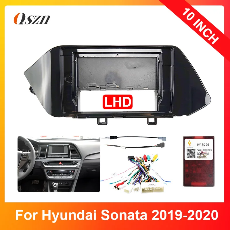 Для HYUNDAI SONATA 2019-2020 авто стерео панель приборной панели лицевая панель лицевая панель 10-дюймовый 2 Din адаптер радиорамки