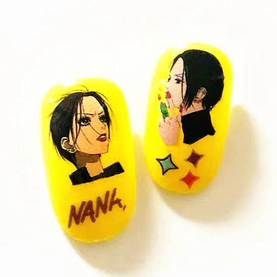 TSC-140 маленькая желтая фасоль лицо Loveez осьминог NANA дизайн девушки 3d наклейки для дизайна ногтей наклейка слайдер Декор штамп (art.: 3920d1a4ec052) - 3920d1a4ec052