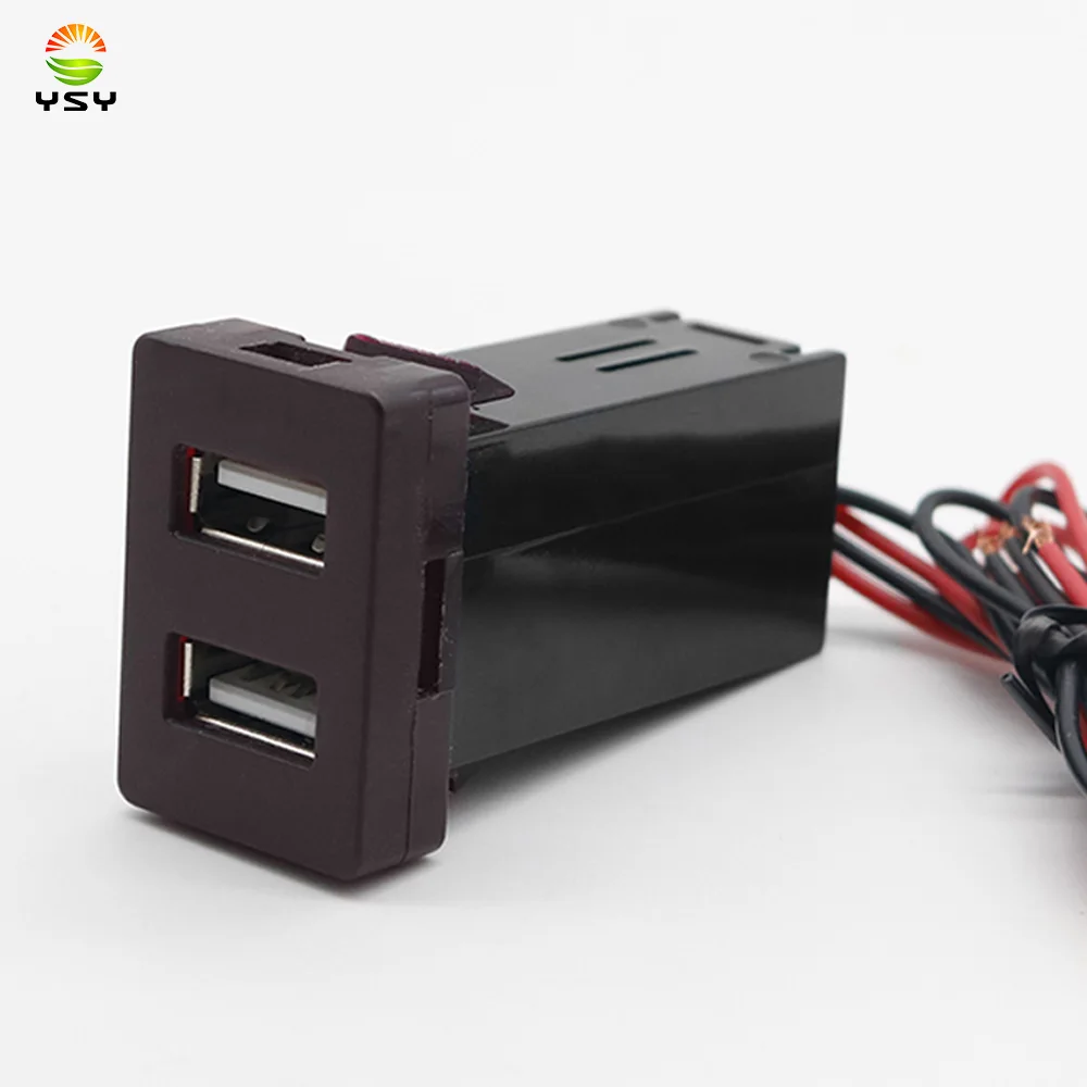 YSY 1 шт. QC3.0 USB интерфейс быстрой зарядки разъем дисплей напряжения зарядное устройство для Toyota Vigo Cruiser TS-02-2U