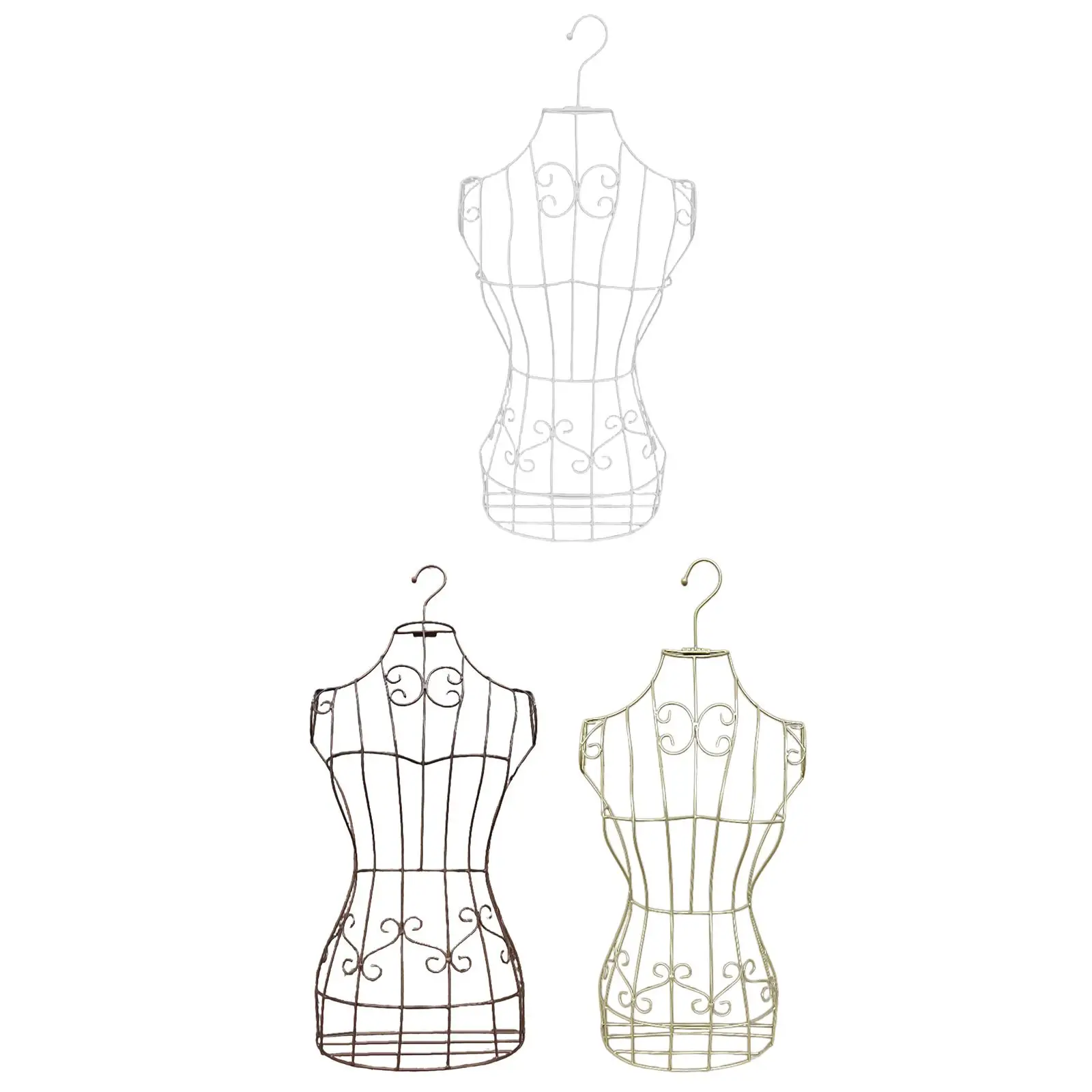 Фото Hanging Half Body Torso Mannequin Support Easy to Use Sturdy Practical Iron Female Mannequin for Sewing Stores Boutique Display №2