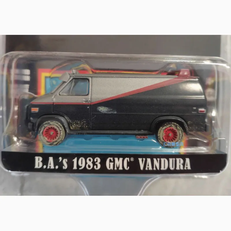 Фото Литой под давлением Greenlight, масштаб 1:64, 1983 GMC Vandura Muddy Edition, имитация сплава, модель автомобиля, классическая коллекция, демонстрационные игрушки №3