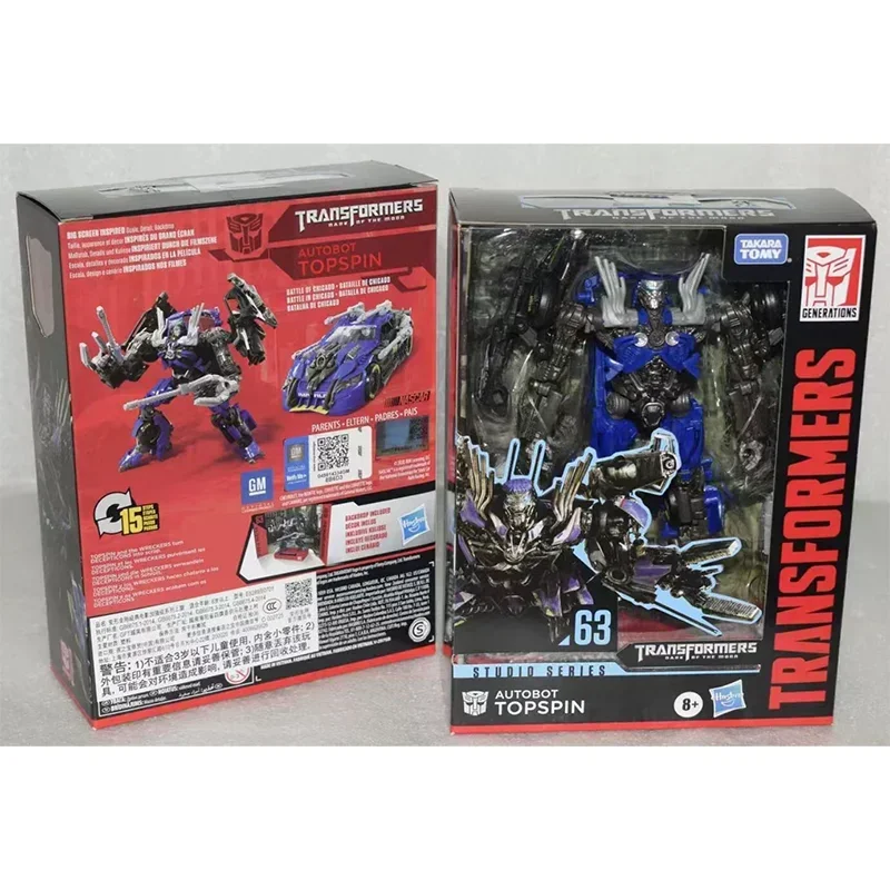 Фото 100% в наличии, оригинальные фигурки Hasbro Takara Tomy Transformers Dark of The Moon SS63 Deluxe Topspin Autobot Robot Action Toys №5