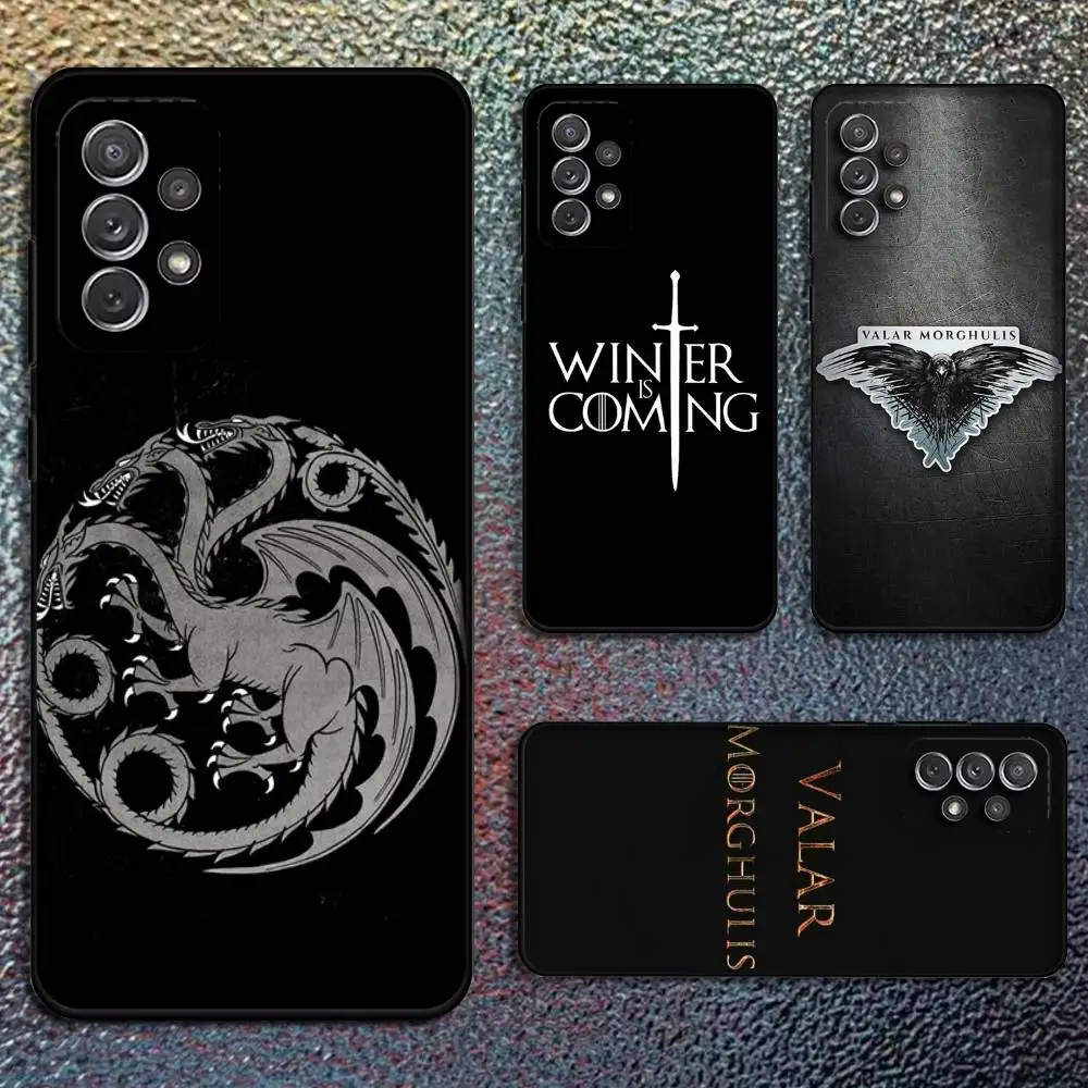 Чехол для телефона V-Valar Morghulis для Samsung S25, S24, S21, S22, S23, S30, Ultra, S20, Plus, Fe, Lite, Note, 10,9,5G, черный чехол