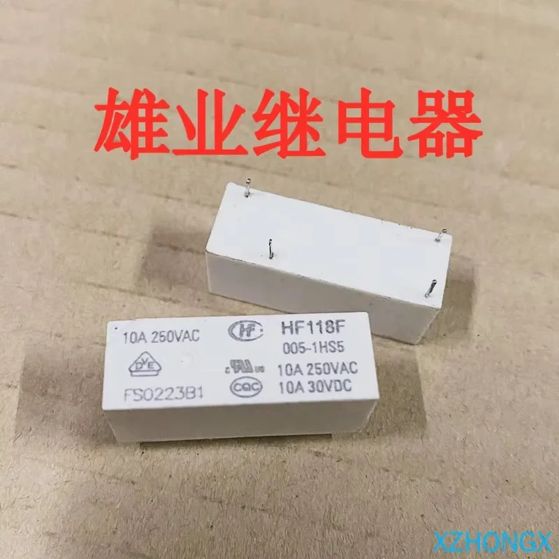 HF118f 005-1hs5 реле jqx-118f 005-1hs5t 5В реле