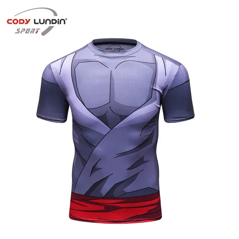 Фото Футболка для джиу-джитсу Rash Guard, мужские боксерские майки, футболки для бега, спортивные компрессионные рубашки для ММА, топы для кикбоксинга и фитнеса №4