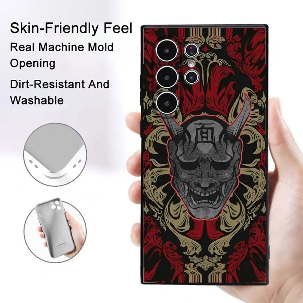 Чехол для телефона Oni Hannya Samurai Demon для Samsung Galaxy S25 S24 S22 S23 Ultra S21 S20 Plus 5G, матовый нескользящий мягкий чехол с полным покрытием (art.: 3920d1cafcbf6) - 3920d1cafcbf6