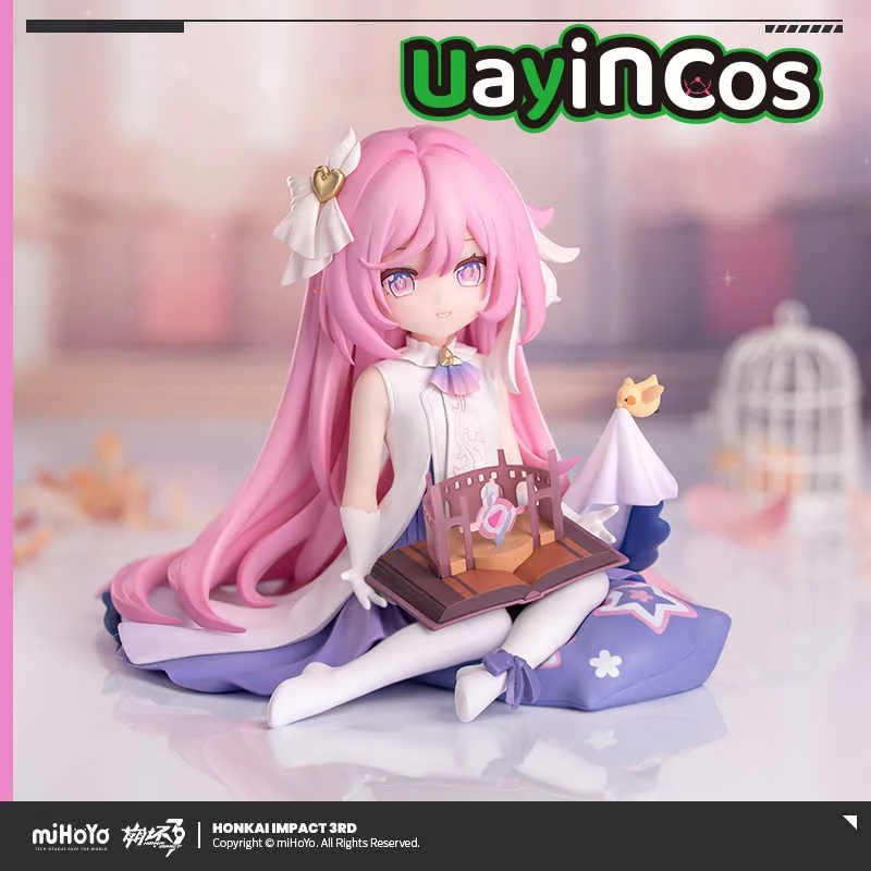 Официальная фигурка MiHoYo Honkai Impact 3 Elysia из ПВХ, аниме-фигурка, статуя, модель куклы, игрушки, HERRSCHER OF HUMAN EGO Kids Gif