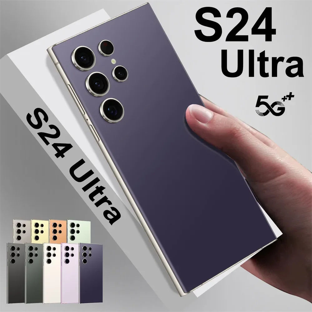 2024 S24 Ultra 7.3HD глобальная версия мобильных телефонов оригинальный смартфон 5G Dual SIM Android 14 сотовый телефон 7800 мАч 108MP мобильные телефоны