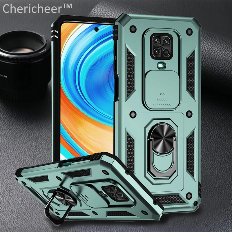 Чехол Redmi Note9S в стиле милитари с кольцевой подставкой для Xiaomi Redmi Note 9S 9 S, защита камеры, противоударный матовый бронированный чехол
