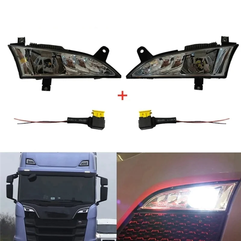 Фото A14F-24V Автомобильная противотуманная фара для Scania Truck Panel Lights R Series S Series R650 S730 S500 Противотуманные фары №3