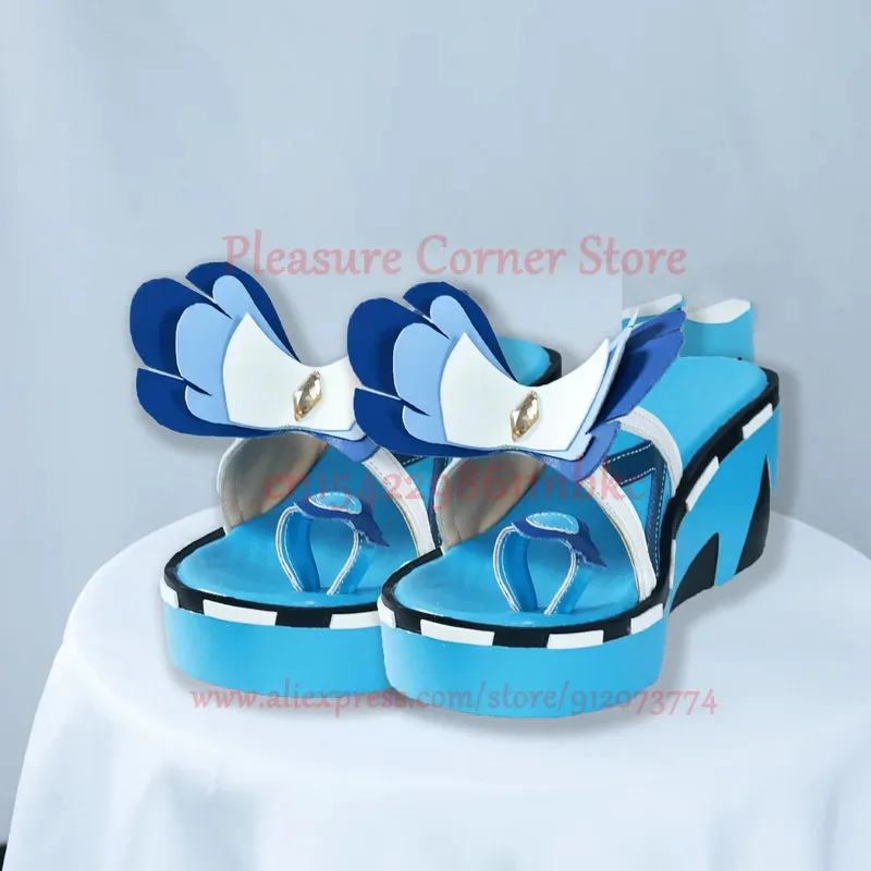 В наличии Natlan Mu Dua Cosplay Shoes Костюм Genshin Impact Mu Bravo Косплей Костюм Обувь Обувь Аксессуары для ролевых игр