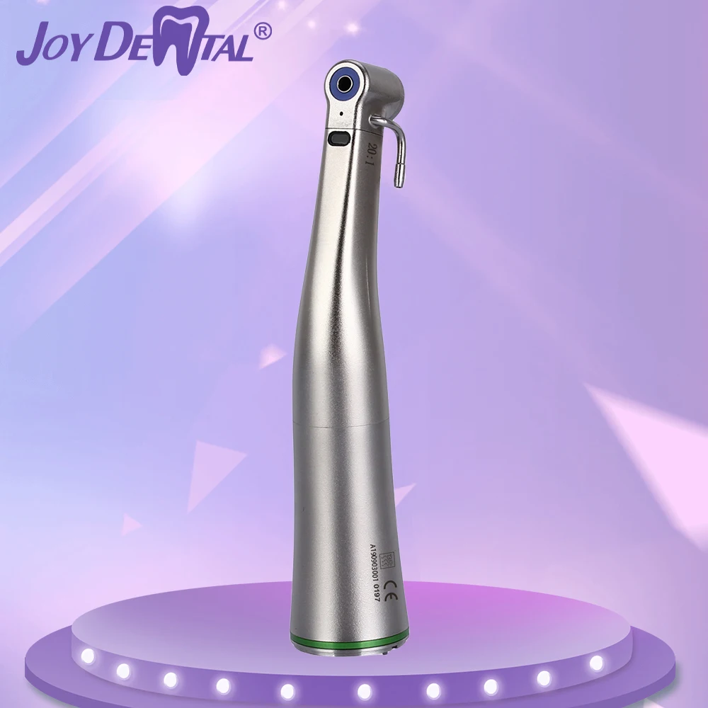 Стоматологический имплантат JOY DENTAL 20:1, волоконно-оптический низкоскоростной наконечник с углом наклона, стандартный кнопочный патрон, доступен для моторов E-типа