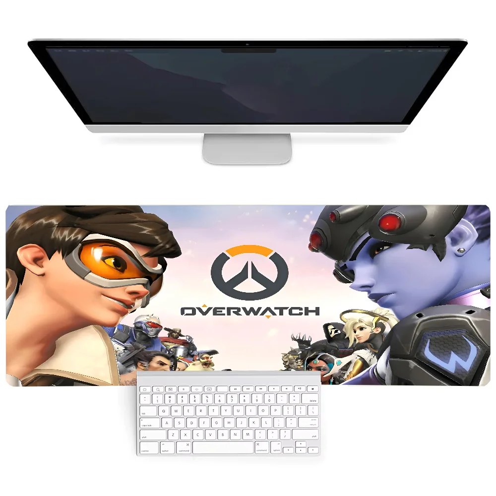 Фото Game O-Overwatch Mousepad Large Gaming Mouse Pad LockEdge Thickened Computer Keyboard Table Desk Mat №5