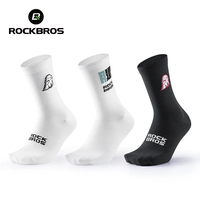 ROCKBROS мужские и женские велосипедные носки, велосипедные носки, дышащие дорожные велосипедные носки, спортивные носки для езды на открытом воздухе, гоночные носки Calcetines Ciclismo