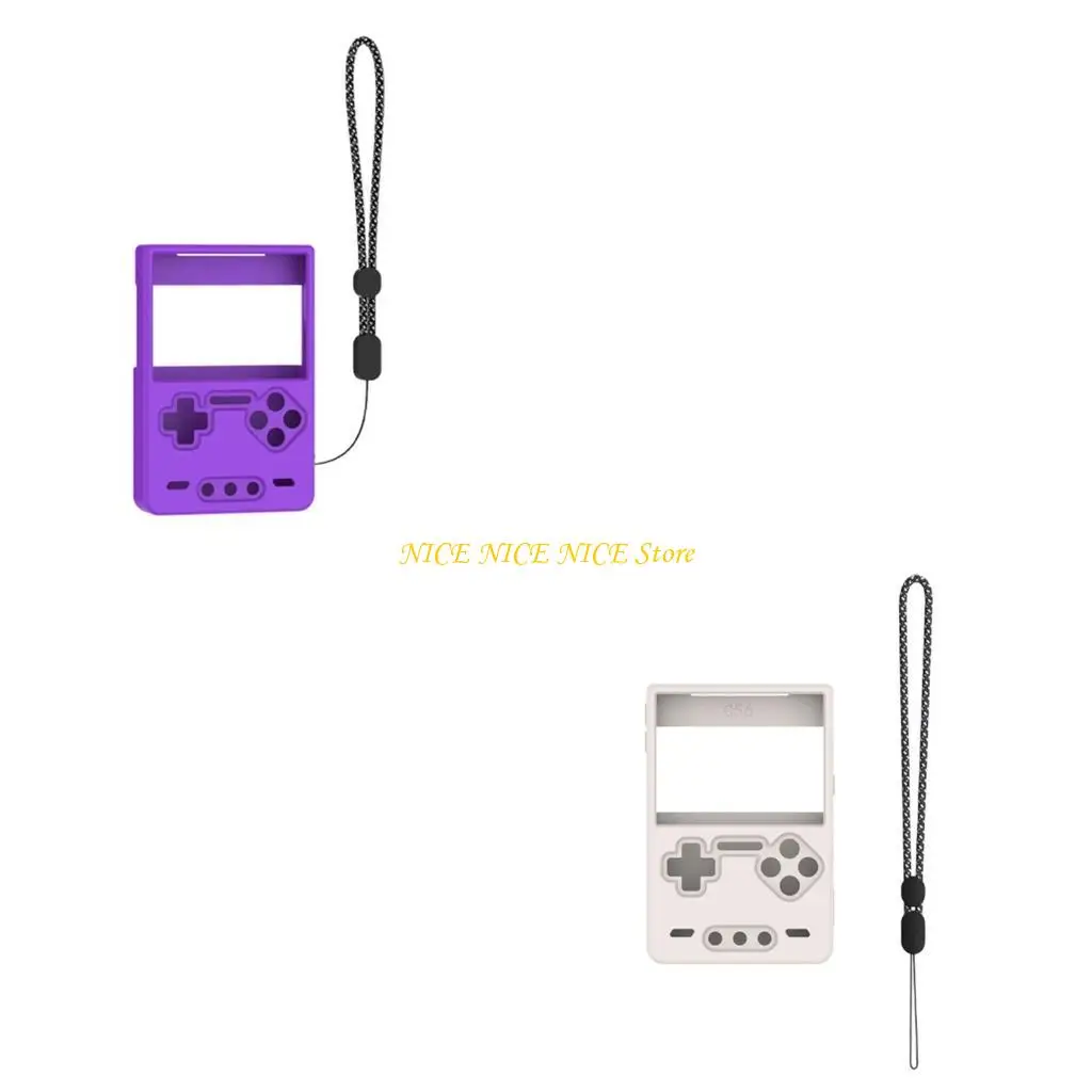 E0BB GamePad Count Silicone Protector Cover с помощью Lanyard для кирпичной консоли Trimui.