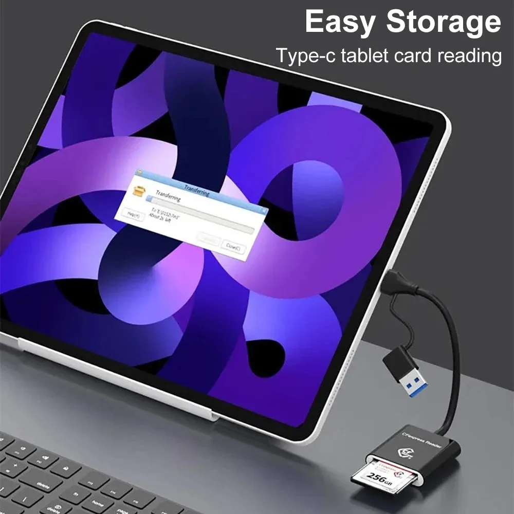 Фото Устройство чтения карт CFexpress Type B, 10 Гбит/с, устройство чтения карт USB3.2 Gen2 USB-C CFe для Android Windows XP/Vista/7/8/8.1/10/11 Mac OS №5
