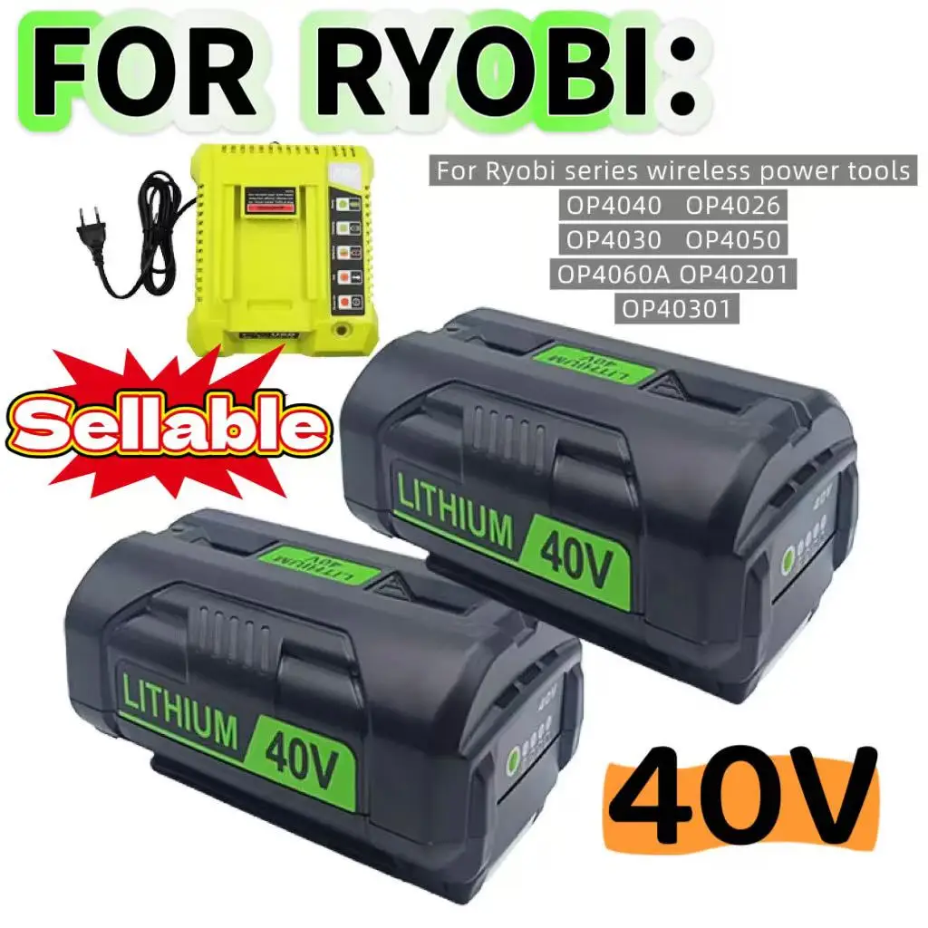 OP4060 40 В 6,0 Ач литий-ионный аккумулятор для Ryobi OP4060 OP4050 OP4030 OP4026 RY40200 OP4040 RY40430 RY40770 RY40440 100% новый бренд