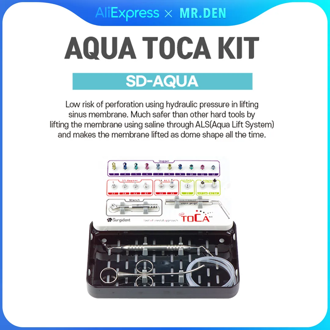 MR DEN Инструмент для зубного имплантата Aqua TOCA Хирургический набор для имплантатов Синус Лифтинг Хирургический хирургический SD-AQUA