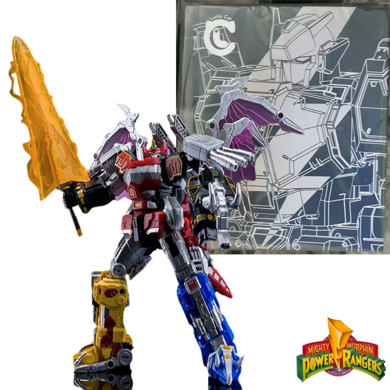 В наличии Hasbro & Lucky Cat MC-03 Mighty Morphin Power Ranger Mega Dragonzord, 7-дюймовые Аниме фигурки, коллекционные модели игрушек