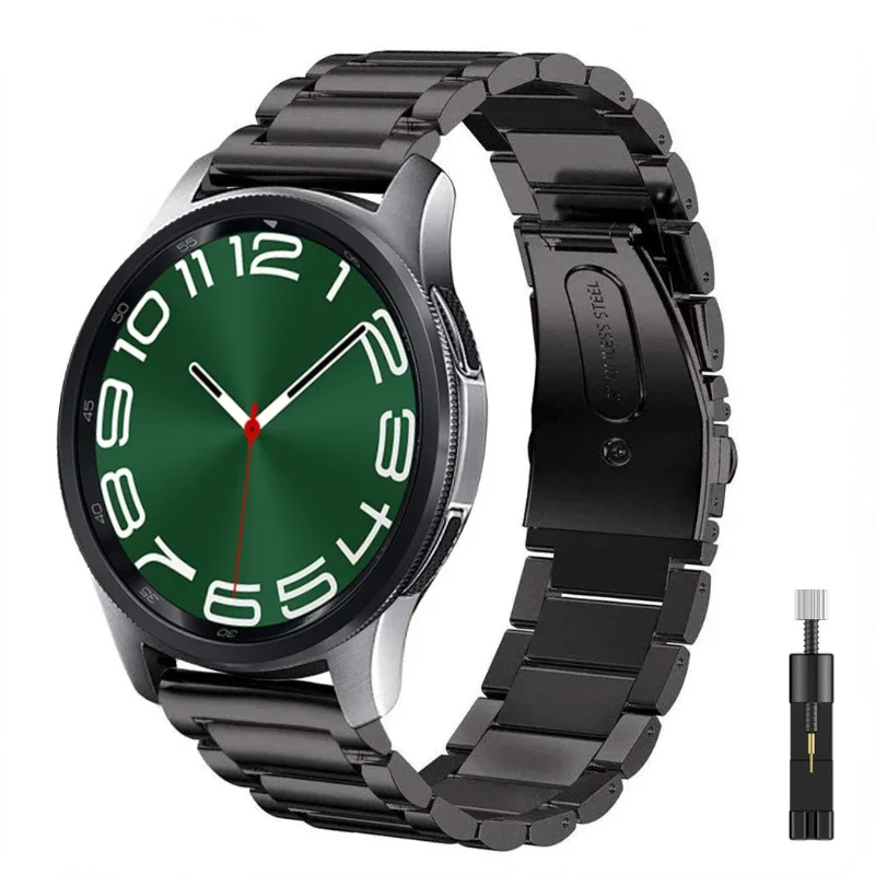 Металлический ремешок 20 мм 22 мм для Samsung Galaxy Watch 6/5/4 Classic 47 мм 42 мм Huawei Watch 4/GT3 Pro Браслет Amazfit GTR 4/GTS 4