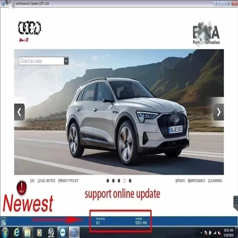Фото 2024 Автомобильные инструменты ELSAWIN 6.0 с ET KA 8.3 Новейший для A-udi для V-W Программное обеспечение для авторемонта Группа транспортных средств Каталог электронных запчастей №4