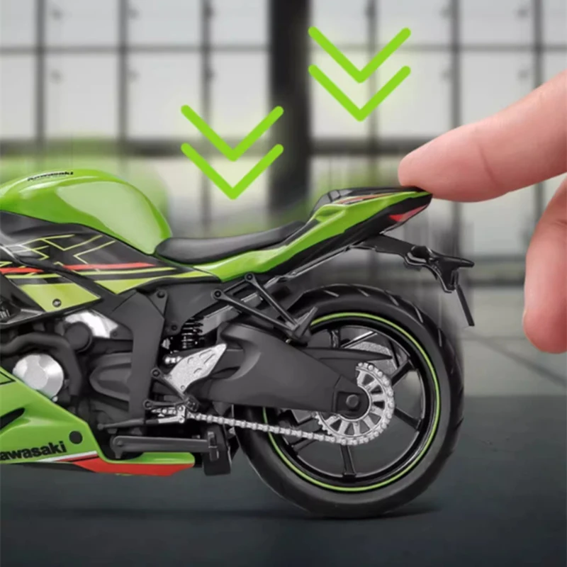 Модель мотоцикла Kawasaki 112, зимний ниндзя, модель мотоцикла для пересеченной местности, модель металлического гоночного мотоцикла, коллекционные подарки для детей (art.: 3920c55fd9861) - 3920c55fd9861