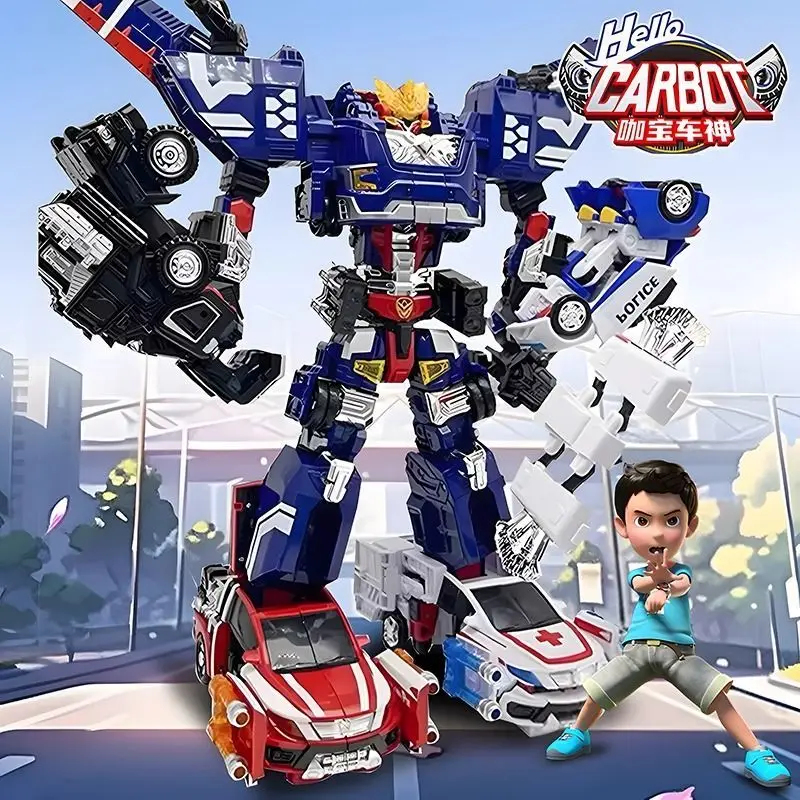 헬로카봇 Hello Carbot Penta Storm X Робот-трансформер Аниме Фигурки 5 в 1 Автомобили Комбинированные модели Наборы игрушек для мальчиков Подарок