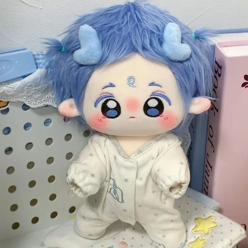 Фото 20 см аниме Ne Zha 2 Ao Bing Kawaii косплей мягкая хлопковая кукла тело со скелетом платье плюшевые игрушки фигурки фанаты коллекция подарок №3