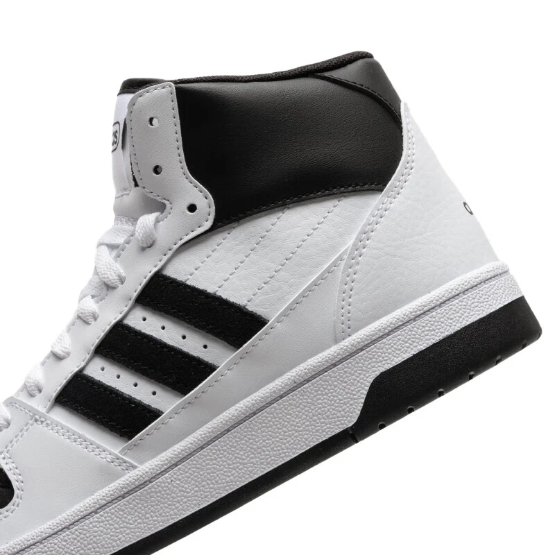 Фото Adidas Унисекс TURNAROUND Mid Баскетбольные кроссовки Белый/Черный Rock Ftwr Stripes Cloudfoam+ Comfort №5