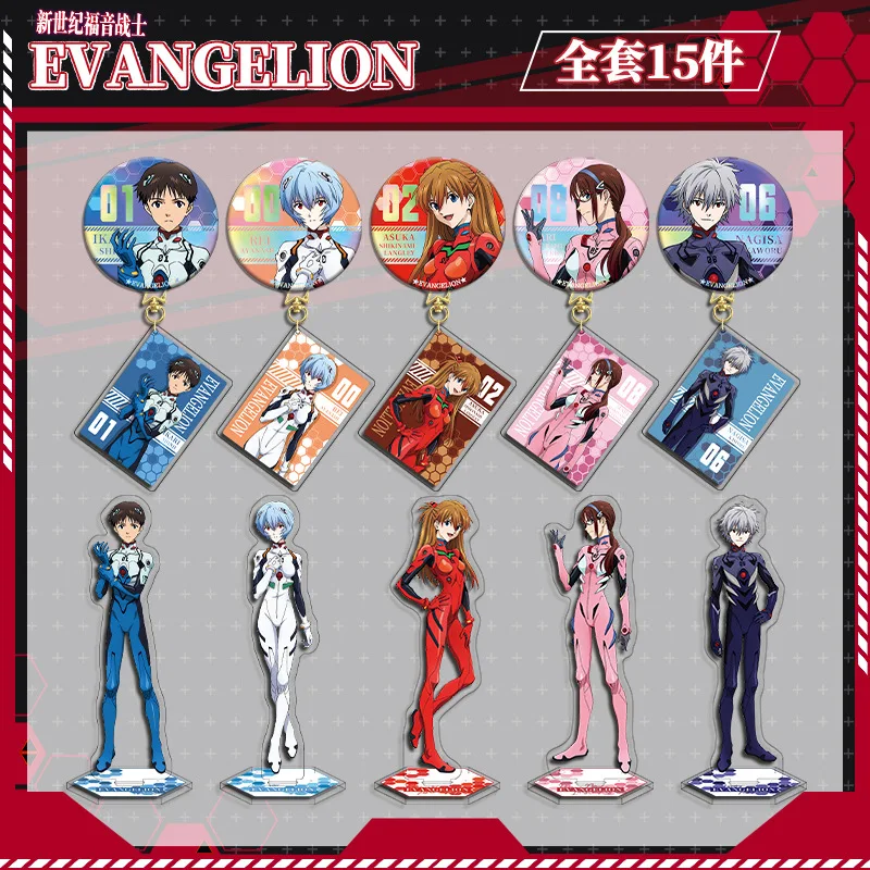 Акриловая подставка из ЭВА, Аянами Рей, фигурка, дисплей, неоновая Genesis Evangelion, коллекция аниме-товаров, брелок Asuka, значок Ikari Shinji