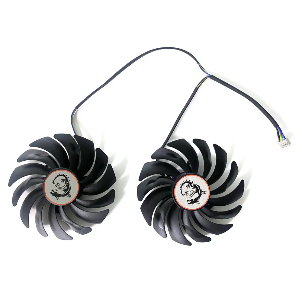 Кулер для видеокарты GeForce MSI GTX 1050 1050Ti, охлаждающий вентилятор 87 мм, 4 контакта, PLD09210S12HH GTX1050 Ti