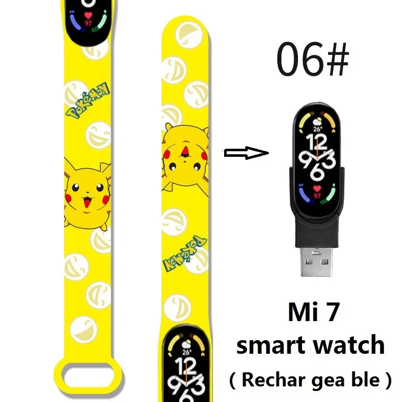 Фото Смарт-часы Pikachu M7 спортивные с поддержкой Bluetooth и Пульсометром №5