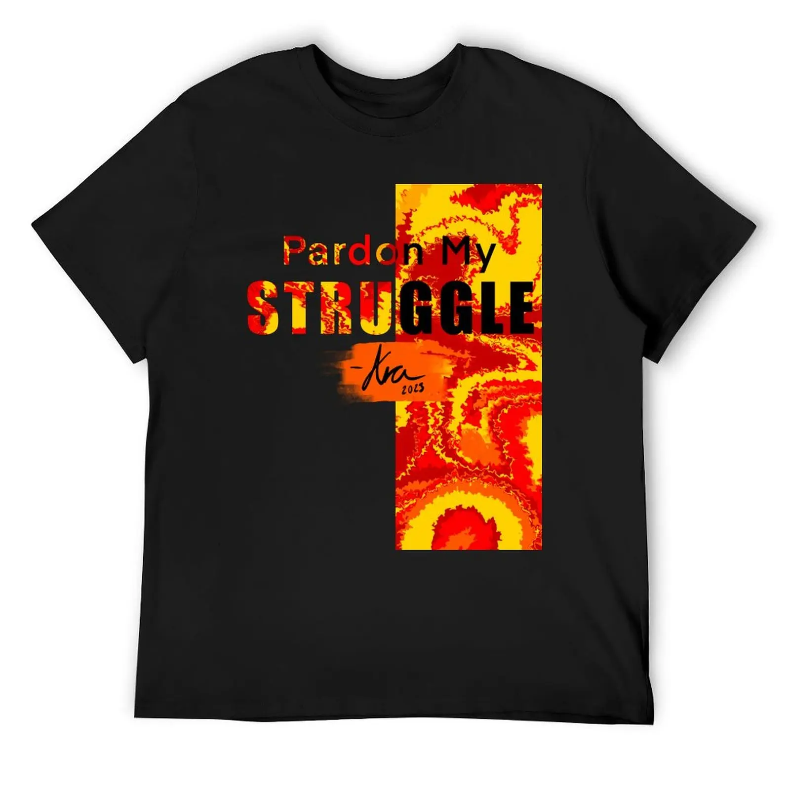 Футболка Pardon My Struggle Quote, роскошные дизайнерские негабаритные винтажные футболки, мужская одежда