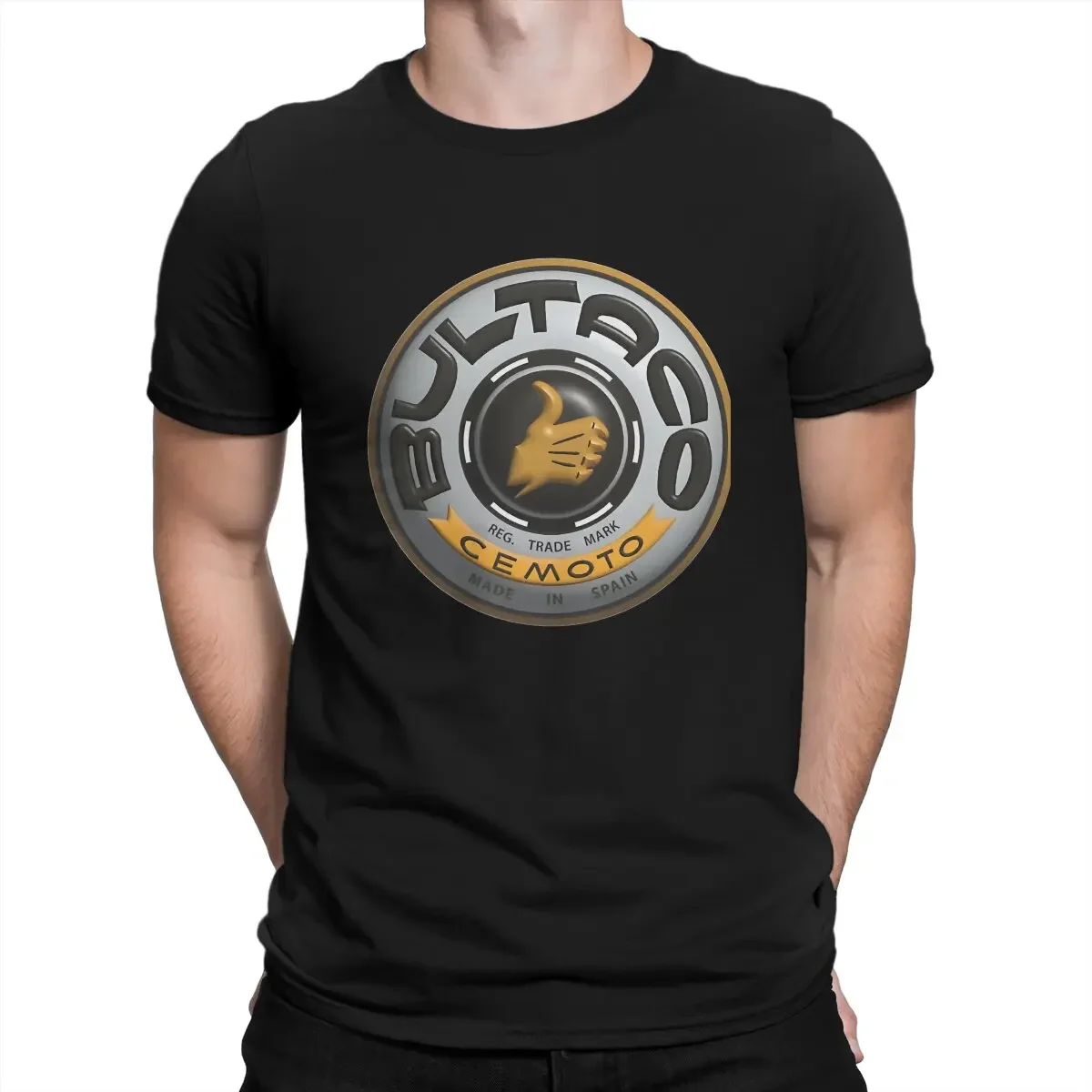 Bultaco 3D Футболка мужская Bultaco Sherpa Metralla Испания мотоцикл Повседневная хлопковая Футболка с круглым воротником Женская