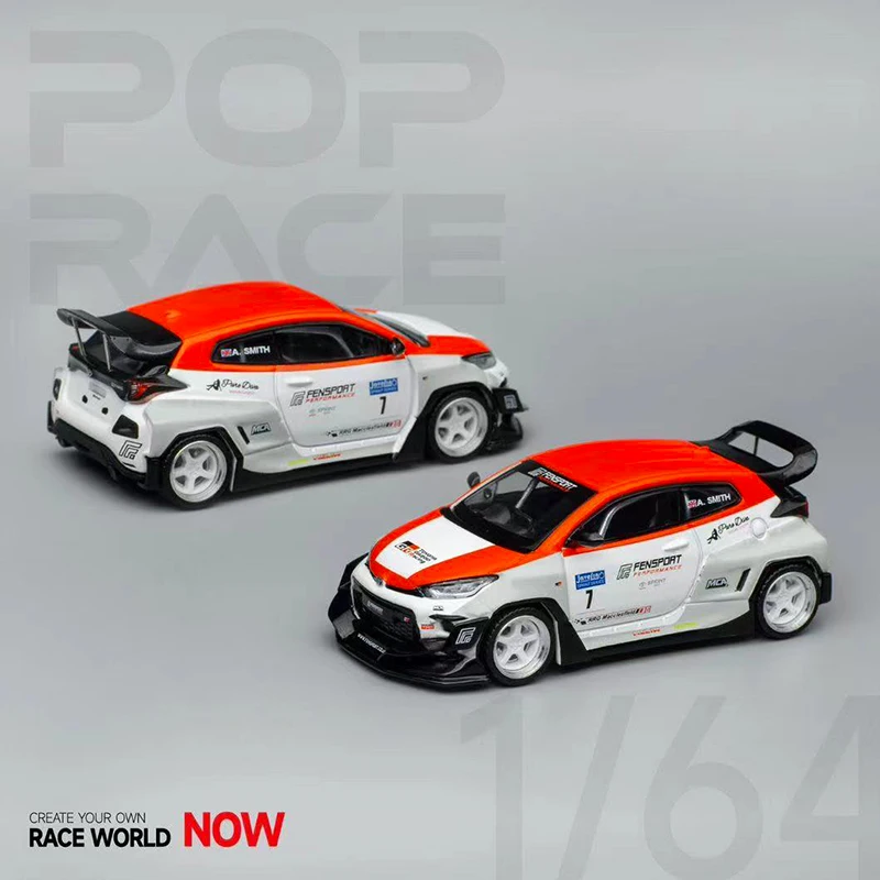 POPRACE 1:64 модель автомобиля Pandem GR YARIS FENSPORT литье под давлением