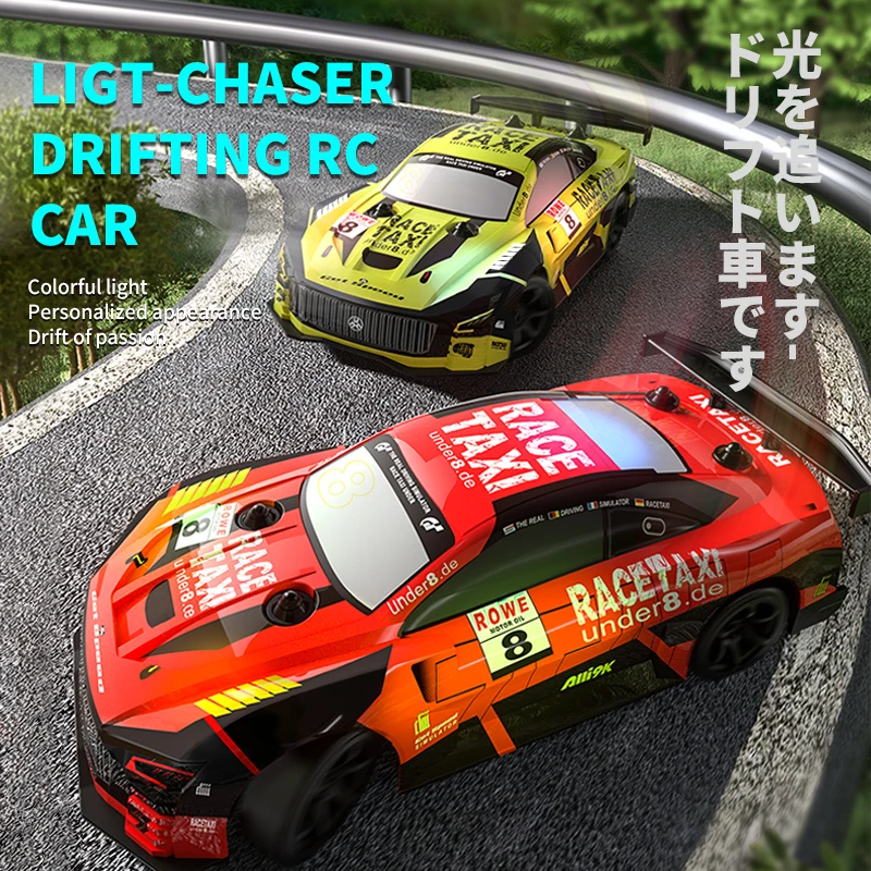 Высокоскоростной Q165 2.4G Drift RC Car 1:18 4WD Drift Модель автомобиля с дистанционным управлением GTR RC Гоночный автомобиль Игрушка для детей Рождественские подарки ﻿