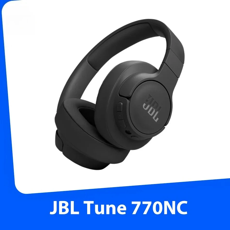 JBL TUNE 770NC Наушники Bluetooth с креплением на голову Беспроводные наушники с активным шумоподавлением Музыкальные игровые наушники дальнего действия Портативное аудио и видео